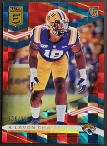 2020 Panini Donruss Elite Red 199 K'Lavon Chaisson RC LSU Tigers Jaguars SP /399 - Picture 1 of 2