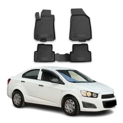Tapetes revestimiento OMAC para Chevrolet Aveo Sonic 2012-2015 para todo tipo de clima Foto 1 de 4