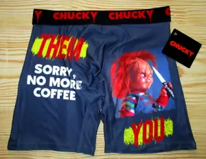 MENS CHUCKY NAVY BLUE BOXER BRIEF SIZE L (36/38) - Picture 1 of 1