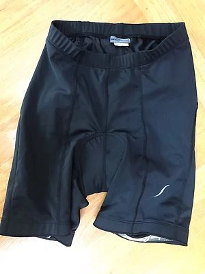 Women's SHEBEEST Black Cycling Bicycle Shorts Padded XS USA style# 2266 Pocket - Image 1 of 4