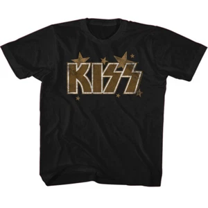 Camiseta juvenil Kiss Stars banda de rock gira mercancía musical - Imagen 1 de 3