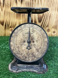 Universal Household Scale Landers Frary Clark 24 Lb By Ozs Vintage Rustic Decor - Picture 1 of 6