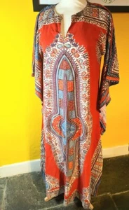 Vintage Cotton Caftan With Wizard Sleeves - Picture 1 of 4
