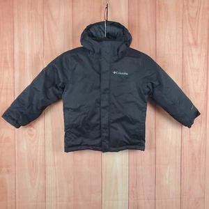 Columbia Hikebound Boys Insulated Jacket 2XS Black Long Sleeve Full Zip Hooded - Picture 1 of 7