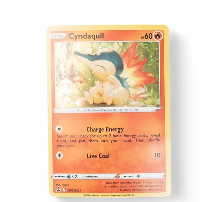 Cyndaquil SWSH221 Pokemon SWSH: Sword & Shield Promo Cards Rare Holo NM - Image 1 of 2