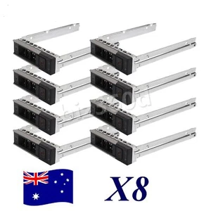 8PCS X7K8W 3.5" LFF SAS Hard Drive Tray Caddy for Dell Gen14 R740 R640 T640 R440 - Picture 1 of 8