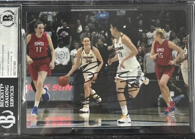 Breanna Stewart & Kia Nurse Signed 5x7 Photo BAS Slabbed Autograph Grade 10 - Image 1 of 2