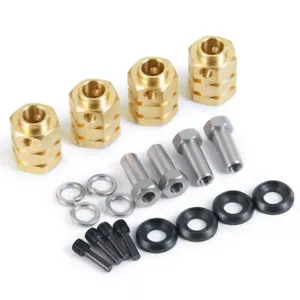 Messing 15 mm dick verlängerte Adapter Rad Sechskantnaben für 1/10 RC Auto TRX-4 - Bild 1 von 6