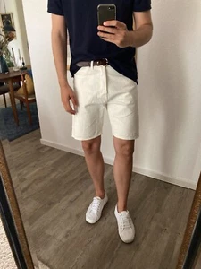 Weekday lockere Jeans Shorts Space kurze Hose Herren W30 weiß - Bild 1 von 6