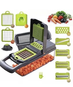 12 in 1 Gemüse Obst Zerkleinerer Schneider Lebensmittel Zwiebel Gemüse Würfelschneider Küche - Bild 1 von 5