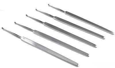 5x FOX LUPUS Lupuskürette 14 cm 1 mm Haut Kürette Fußpflege - Bild 1 von 3