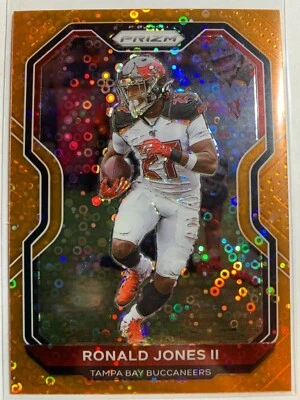 2020 Prizm Orange Disco Ronald Jones Buccaneers #257 - Image 1 of 2
