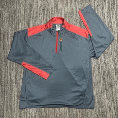 Camisa Pullover NHL Chicago Blackhawks Para Hombres XL Cuarto Cremallera Roja Gris Manga Larga Foto 1 de 4
