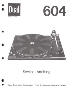 Dual Service Manual für 604 deutsch Copy - Picture 1 of 1