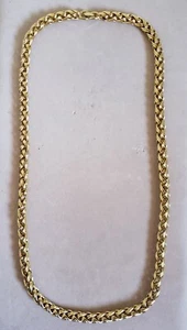 Vintage Monet chunky large braided gold tone necklace - Picture 1 of 4