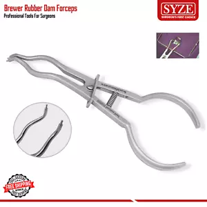 Pinzas de presa de goma para cervecero colocación de abrazadera dental utilizadas para cirugía endodóntica CE - Imagen 1 de 3