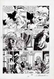 GIANCARLO ALESSANDRINI - Tavola originale Ken Parker n. 14 "Ranchero!" p.41 - Imagen 1 de 1