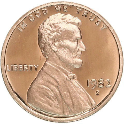 1982 S Lincoln Memorial Cent Gem Deep Cameo Proof Penny Cover