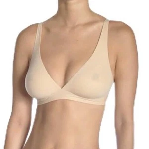 Ritratti Milano Piuma Soft Stretch Bra Women’s Size 36D Nude Wireless Italian - Picture 1 of 10