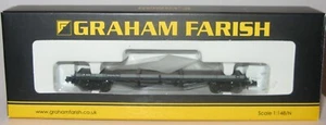 Graham Farish N 373-926 BR Grey 30T Bogie Bolster Wagon B943405 + Girder Load - Picture 1 of 3