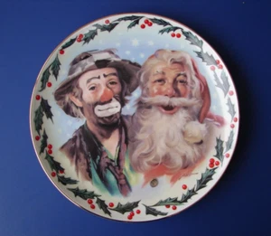 Emmett Kelly Jr Tis The Season Plate Christmas 8.5" 1987 Limited Edition #2930 - Picture 1 of 8