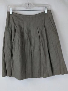 CABI Womens LIVERPOOL RIDING PLEATED HERRINGBONE FULLY LINED Skirt SZ 4 #202 - Picture 1 of 5