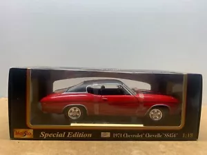 MAISTO CHEVROLET CHEVELLE SS454 1971 1/18 EN BOITE B1 - Imagen 1 de 5