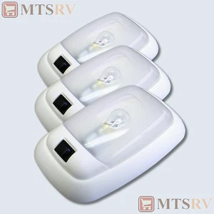 PD 12V SINGLE Dome Ceiling Light - BLACK SWITCH - 3-PACK - Interior Euro-Style - Bild 1 von 1