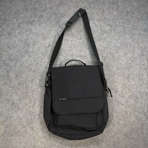Nike technische Umhängetasche schwarz 2000er Einheitsgröße Messenger/Laptop Arbeit/Schule - Bild 1 von 12