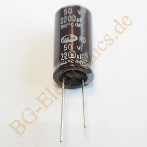 Condensador condensador Samwha E-Cap 5 x 2200μF 2200uF 50V 105° RM7.5 Elko 5 piezas - Imagen 1 de 1