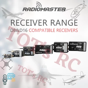 RadioMaster R81 R84 R86 R86C R88 R161 R168 2.4G Nano Receiver Compatible FrSky - Picture 1 of 8