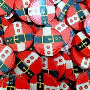 Santa Belt Coins Milk Solid Chocolate Charistmas Pick N Mix Xmas foild Chocolate - Picture 1 of 6