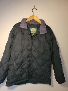 Vintage CABELAS Premier Northern Goose Down Jacket  Women's Large Puffer Black - Picture 1 of 10