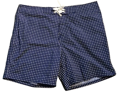 Pantalones Cortos Old Navy Para Hombre 3XL Azul Marino Lunares 7" Sobre la Rodilla Board Shorts Nuevos Foto 1 de 4