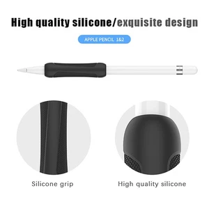 Pen Grip Non-Slip Protective Cover Suitable Apple Pencil 1/2 Generation Silicone - Picture 1 of 19