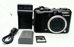 [Near Mint/SD] Canon PowerShot G7 10.0MP Compact Digital Camera Black From Japan - Picture 1 of 17