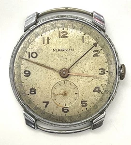 Mouvement MARVIN 184-3 Pour Pièce De Rechange Axe De Volant Cassé - Photo 1 sur 2
