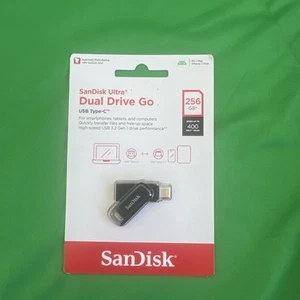 Brand new SanDisk 256GB Ultra Dual Drive Go USB Type-C 3.2 Flash Drive - Afbeelding 1 van 4