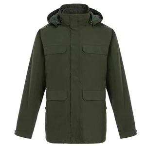Karrimor Men 3in1 Waterproof Parka Jacket Coat Fleece Khaki Size Large RRP139.99 - Picture 1 of 21