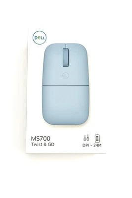 Dell MS700 Maus, Optisch, 4000dpi, Kabellos, 2 Tasten, Hellblau - Bild 1 von 4