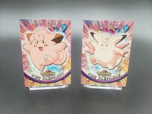 TOPPS SET - Clefairy, Clefable - TVA SERIES 1 - NP - Pokemon - BLACK LOGO - Picture 1 of 5