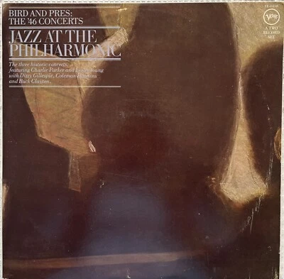 JAZZ AT THE PHILHARMONIC-BIRD & PRES-THE '46 CONCERTS-VERVE 2-2218, DOUBLE LP Foto 1 de 4