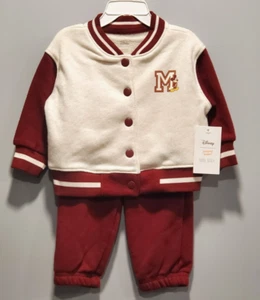 Baby Disney Mickey Mouse Jumping Beans 2 Piece Jacket & Jogger Set 9 Months - Picture 1 of 6