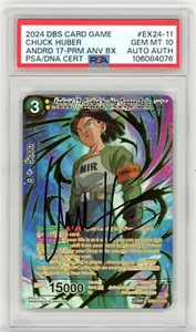 PSA 10 Firmado Android 17 Guided by the Dragon Balls Oro EX24-11 Chuck Huber DBS - Imagen 1 de 2