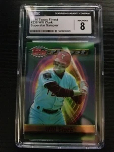 1994 Topps Will Clark Finest Superstar Sampler CGC 8 #238 Rangers Rare!! - Picture 1 of 2