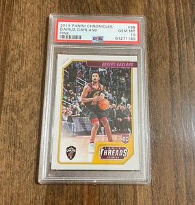 Darius Garland 2019 Panini Chronicles PINK Threads 98 PSA 10 RC Rookie Cavs NBA - Picture 1 of 2