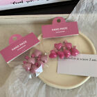 6PCS Korea Style Pink Cute Heart Hairpin Mini Hair Claw Grips All-match Barr _co