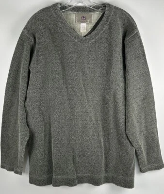 Sudadera Pullover Texturizada Gris Verde Territory Ahead De Colección Para Hombre Cuello en V L Foto 1 de 4