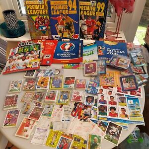 Vintage Football Soccer Merlin Albums Topps Panini Cards stickers Joblot Sets