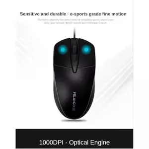 USB 1200 DPI kabelgebundene optische Maus für Laptop und noteboo='~ - Bild 1 von 11